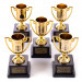 Costume Party Trophies, 5-pack with Stickers