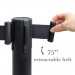 3-foot Stanchion with 6.25-foot Retractable Belt by Pudgy Pe