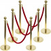 3-Foot Stanchion with 4.5 ft Red Velvet Rope, G
