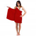 Backless Beach Dress Wrap, Red