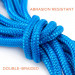 15' Double-Braided Nylon Dockline, Blue