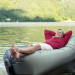 Inflatable Camping Couch, Slate