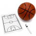 Roll-up Clipboard, Basketball
