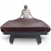 8-Foot Brown Leatherette Billiard Table Cover
