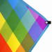 Rainbow Plaid Diamond Kite