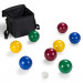Deluxe 4-Player Resin Bocce Ball Set w Carrying Case, 90mm