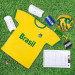 Brazil National Team Kids Soccer Kit - Large