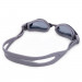 Clear Swimming Goggles with Case, Gray