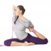 Pink 10' Extra-Long Cotton Yoga Strap with Metal D-Ring