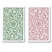 COPAG Plastic Playing Cards, Green/Burgundy Setup