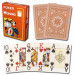 Modiano Cristallo Brown Plastic Playing Cards