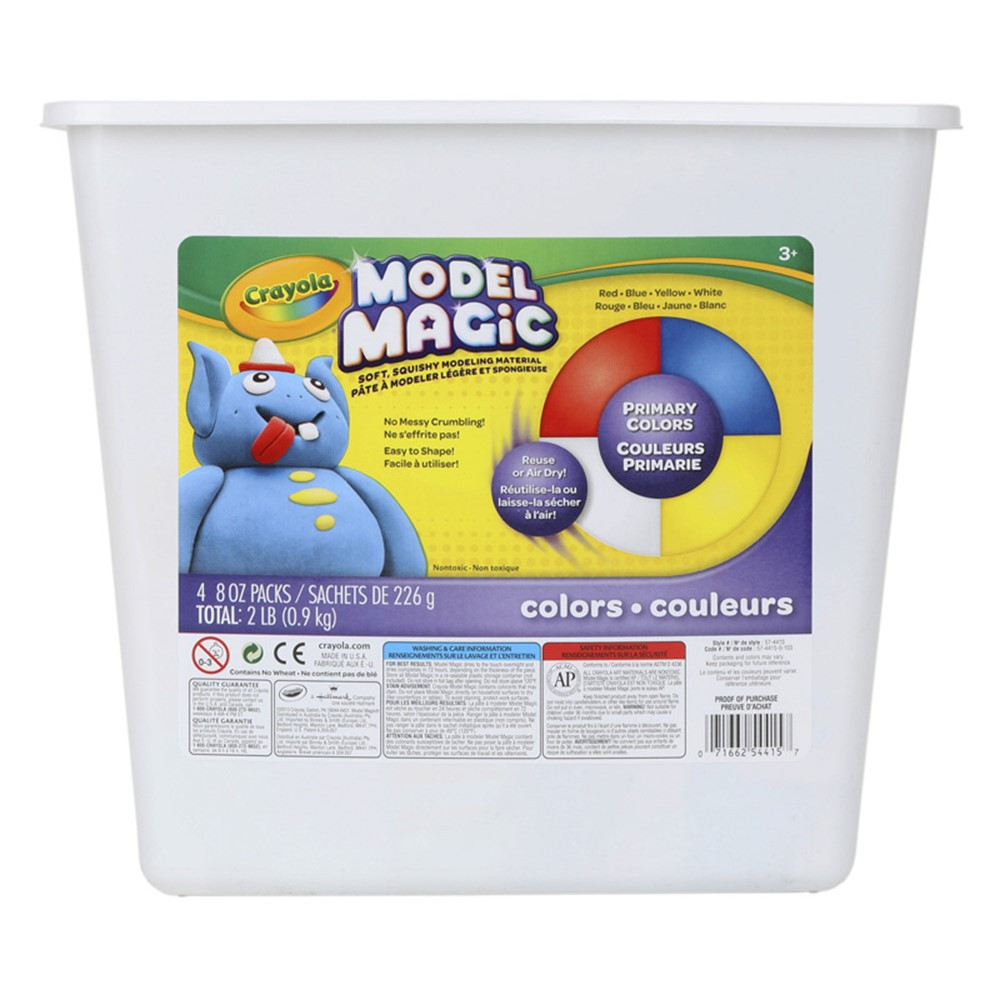 Crayola Model Magic Modeling Compound, Asstd Colors, 2 lb. Tub