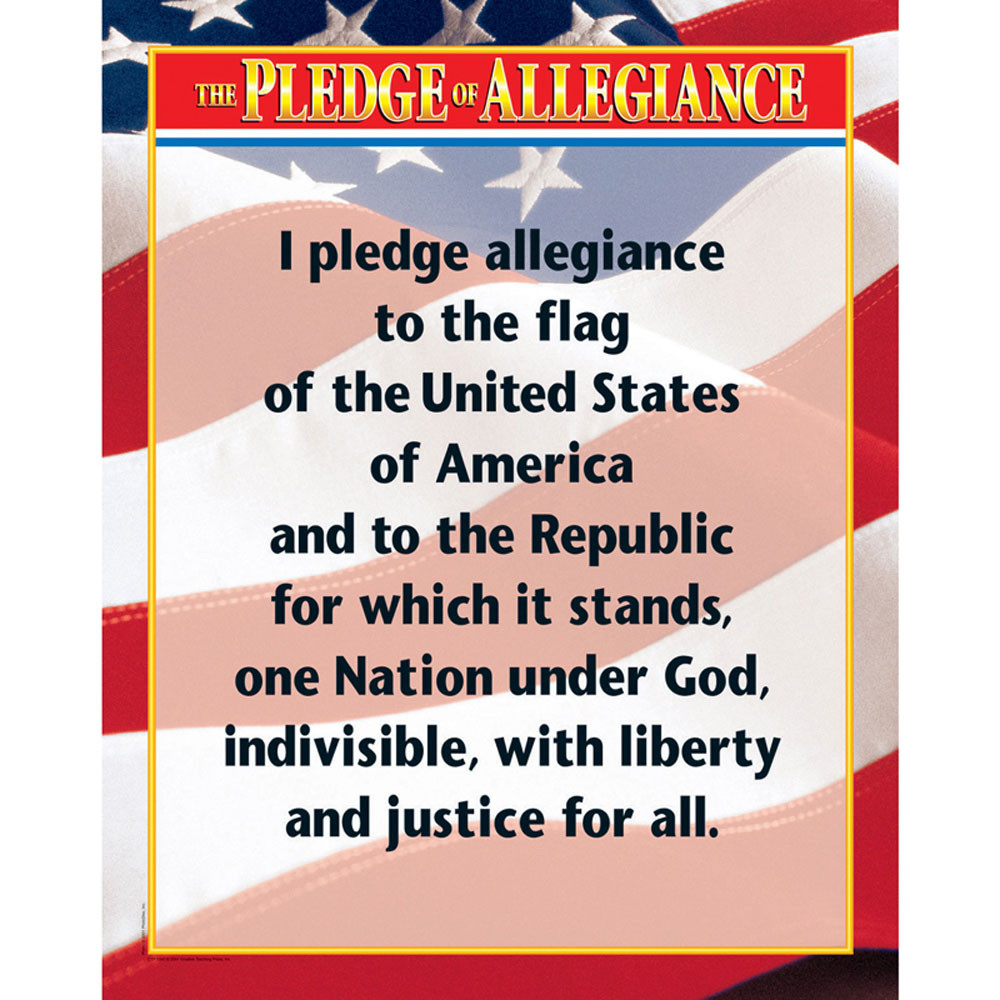 The Pledge of Allegiance Chart CTP5340 Creative Teaching Press