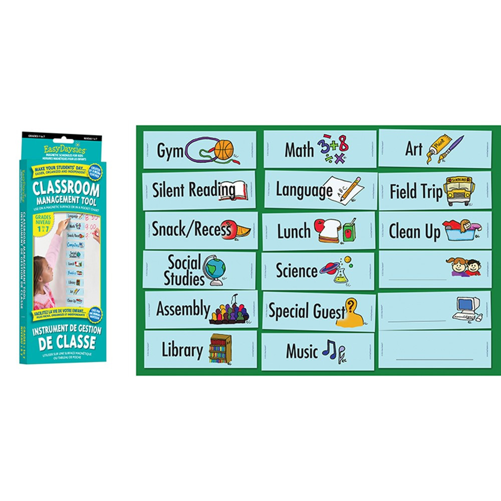 Grade 1 7 Classroom Visual Daily Schedule ESD210 Easy Daysies Ltd 