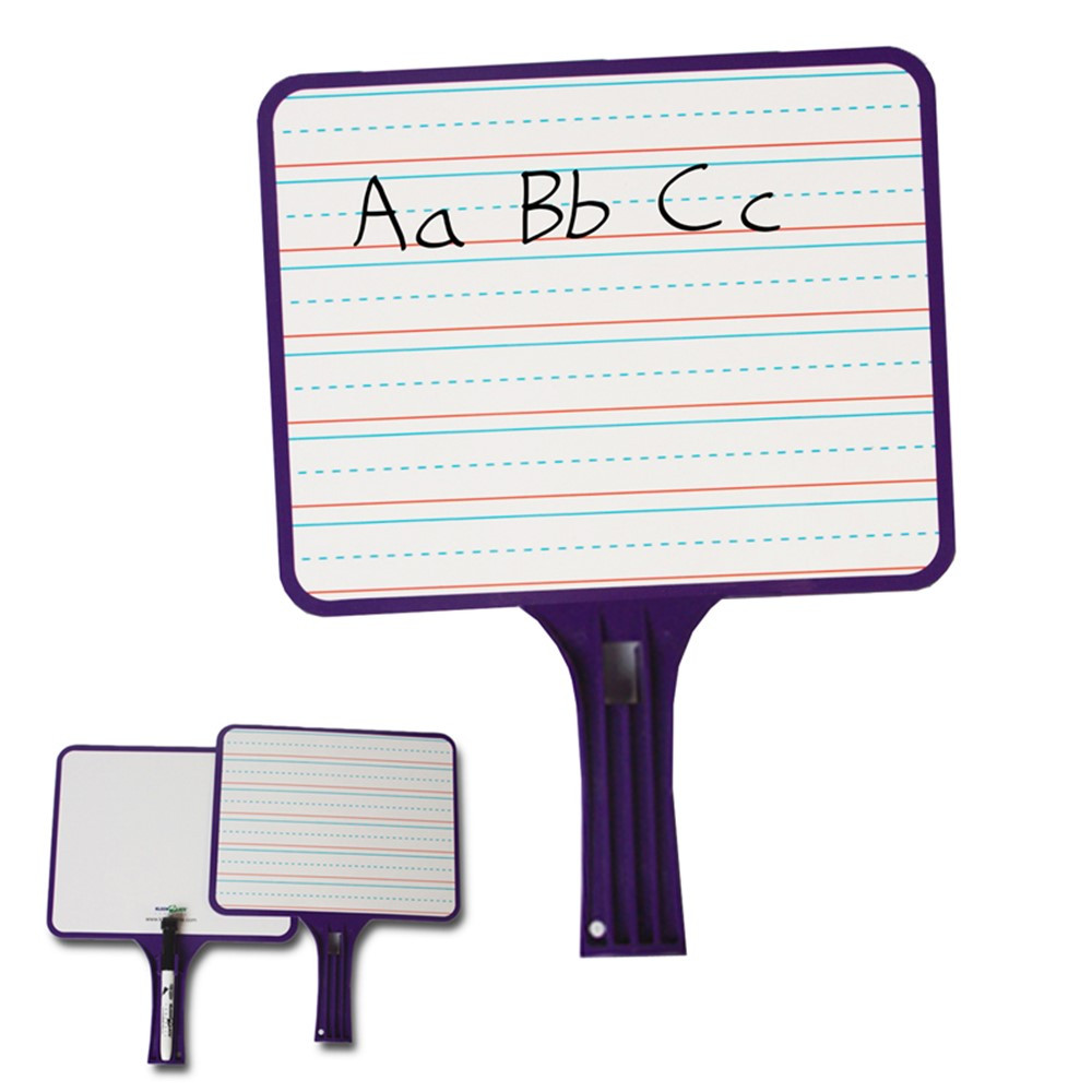 Rectangular Dry Erase Paddles with Markers Pack of 2 KLS5101