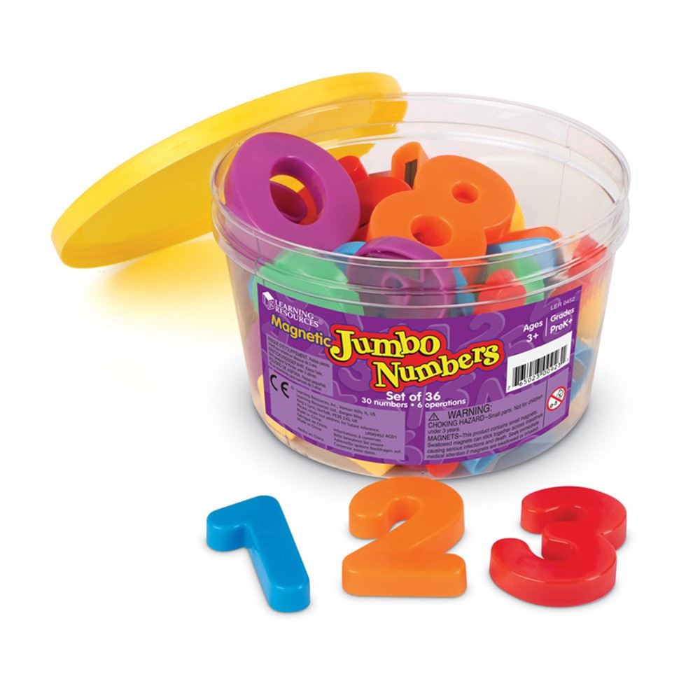 Jumbo Magnetic Letters And Numbers Numbersoperations Ler0452