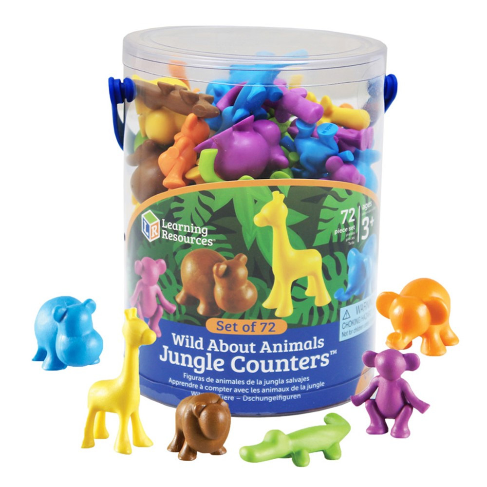 Wild About Animals Jungle Counters - LER3361, Learning Resources