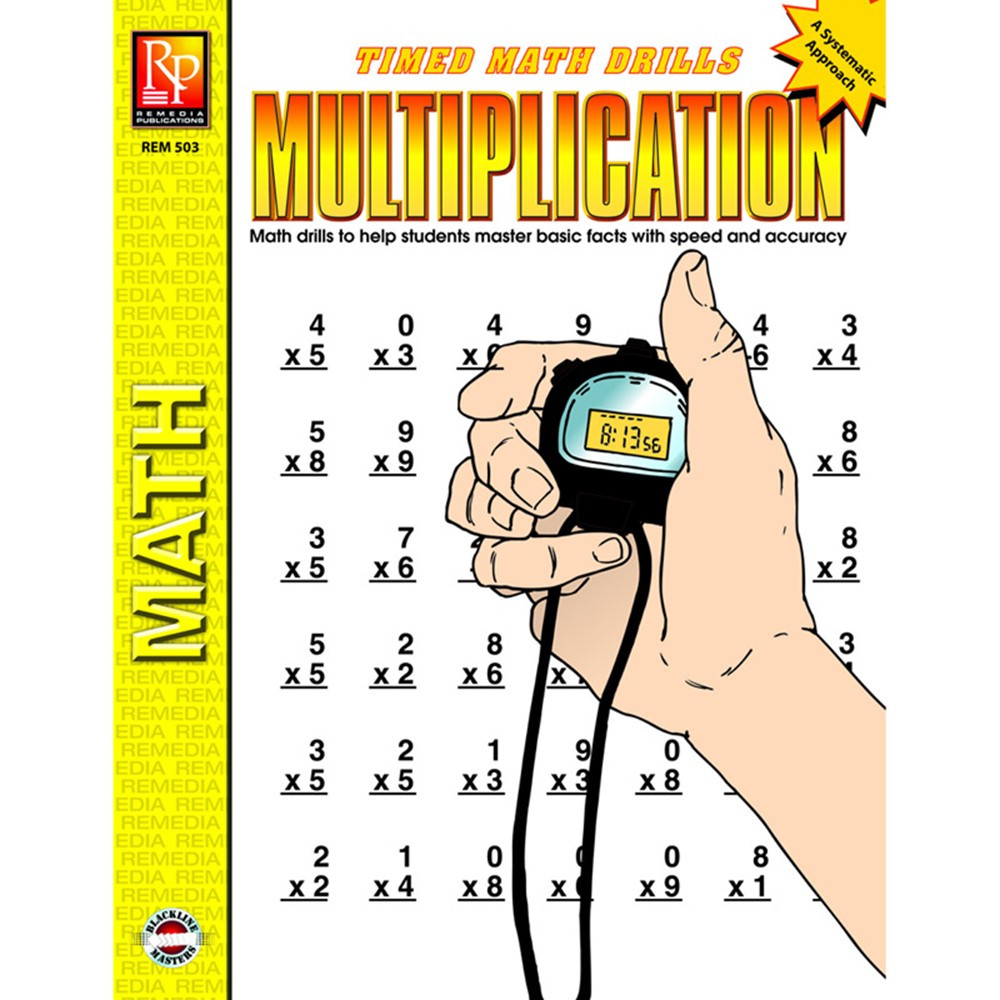 multiplication-timed-math-drills-book-rem503-remedia-publications