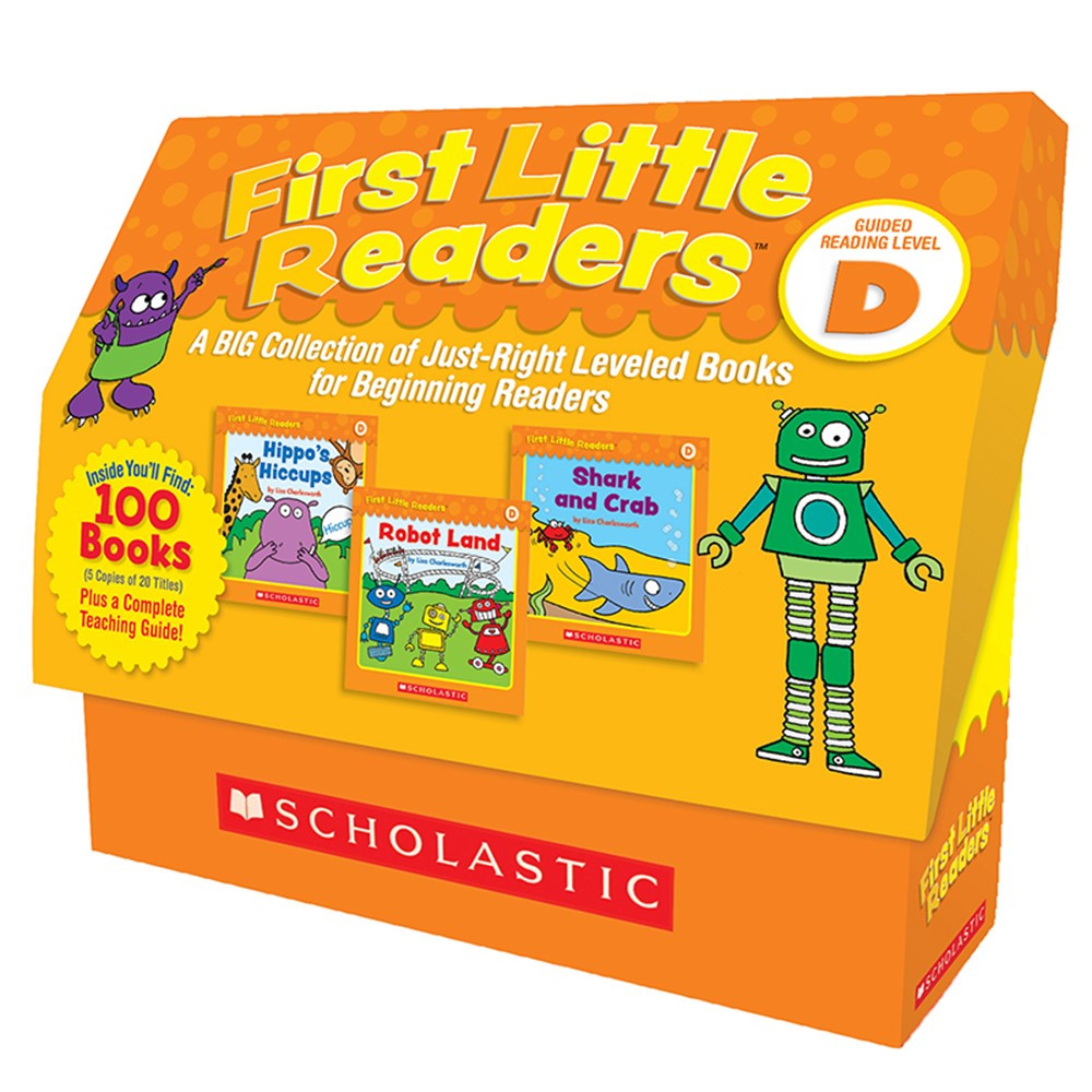 Scholastic First Little Readers Book Box Set, Level D, 5 Copies of 20 