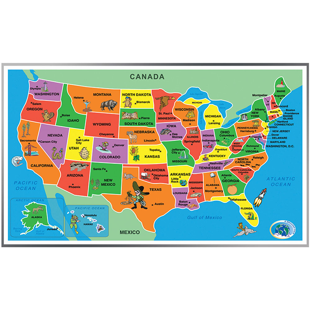 ABW153A - Kids Puzzle Of The Usa in Puzzles