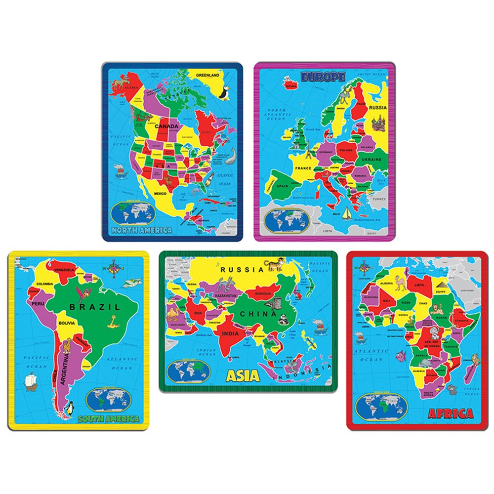 ABW659 - Continent Puzzle Combo Pack in Puzzles