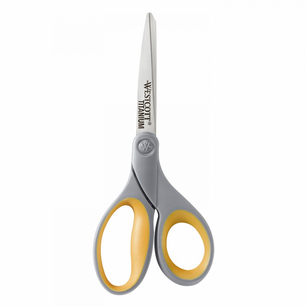 Westcott Soft Handle 5 Scissors, Pointed, Colors Vary, Pack of 12