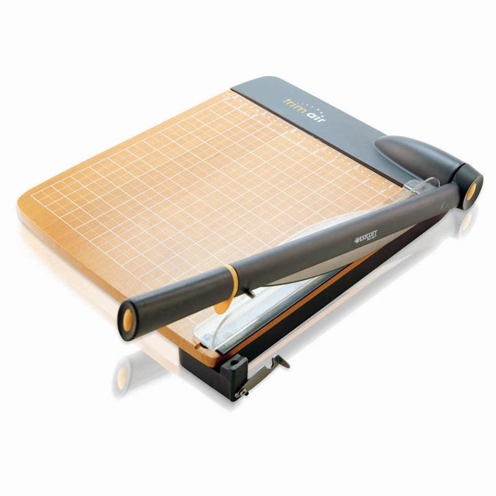 ACM15106 - Westcott Trimair Titanium Wood 12In Guillotine Paper Trimmer Mircroban in Paper Trimmers
