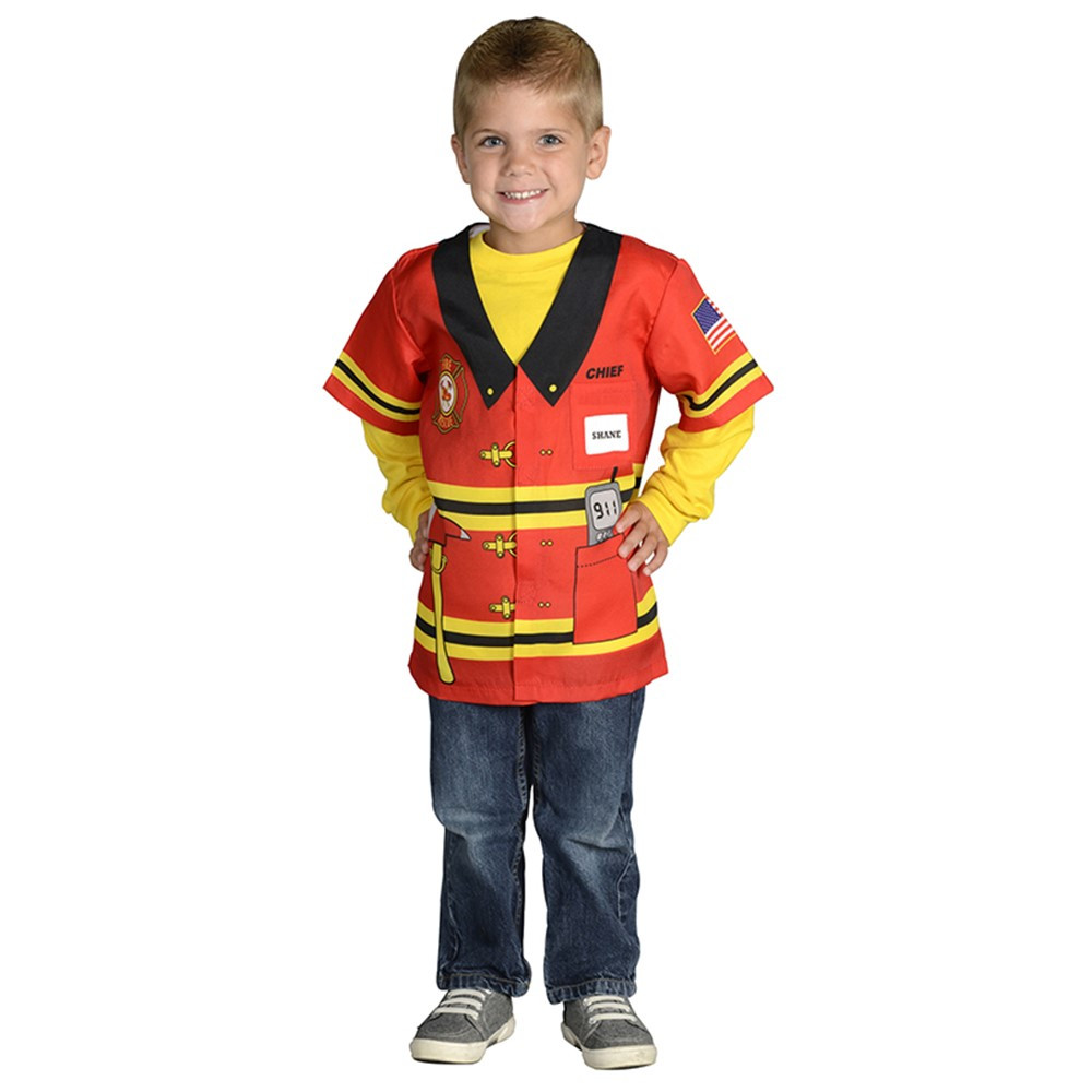 AEATFF - My 1St Career Gear Firefighter Top One Size Fits Most Ages 3-6 in Role Play