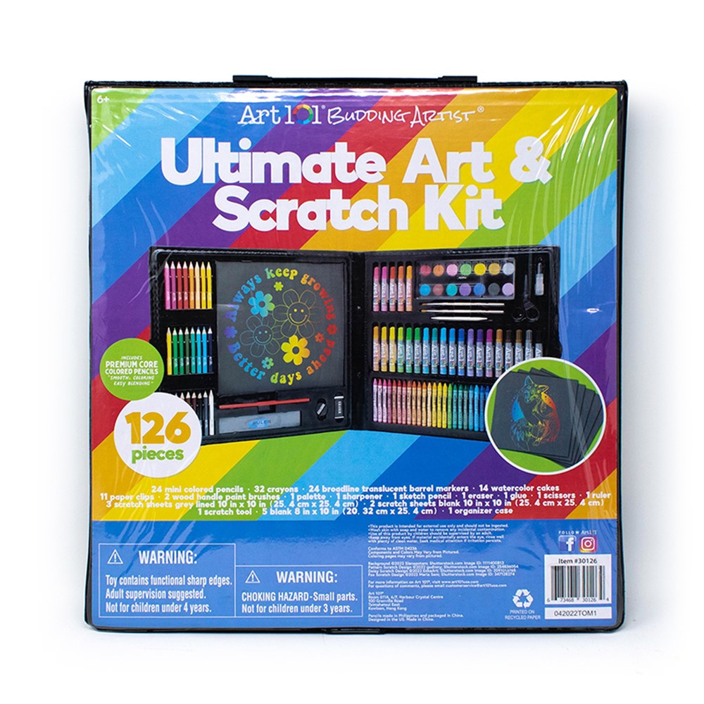 Ultimate Scratch Kit with 126 pieces - AOO30126MB, Art 101 / Advantus