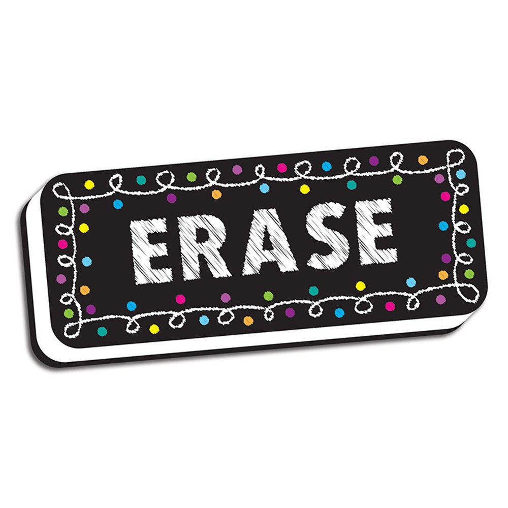 Magnetic Whiteboard Eraser, Chalk Loops, 2 x 5" - ASH09981 | Ashley Productions | Erasers"