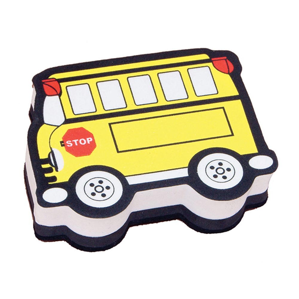 ASH10018 - Magnetic Whiteboard Eraser School Bus in Whiteboard Accessories