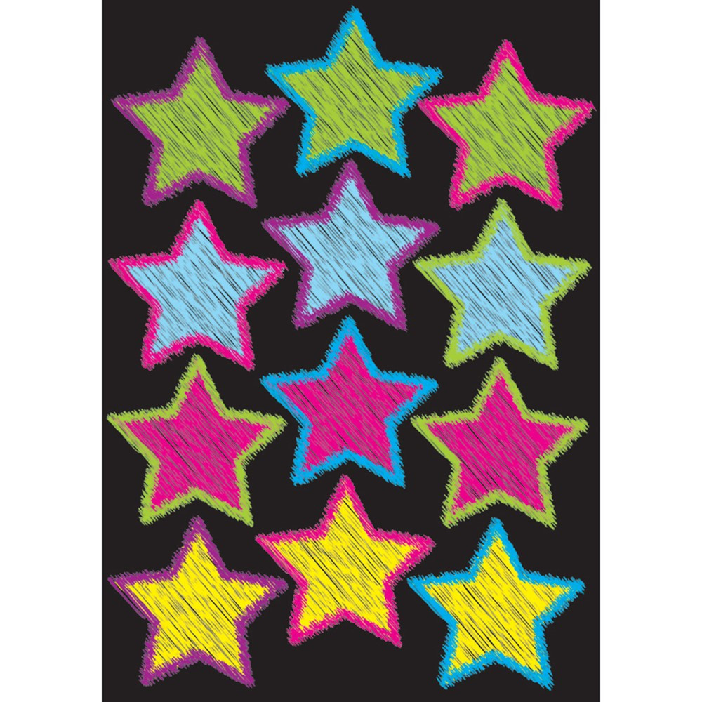 ASH10086 - Die-Cut Magnet Scribble Stars in General