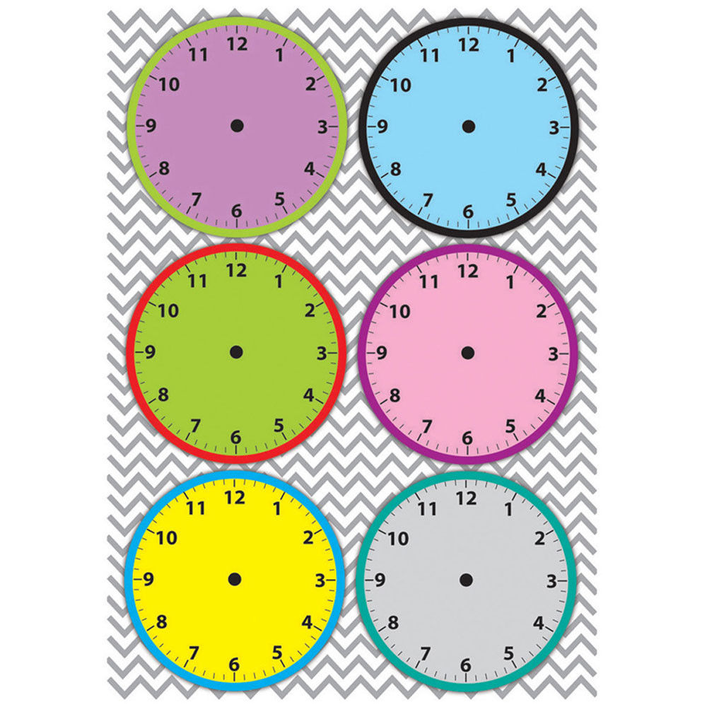 ASH10090 - Magnetic Time Organizers Clockfaces in Whiteboard Accessories