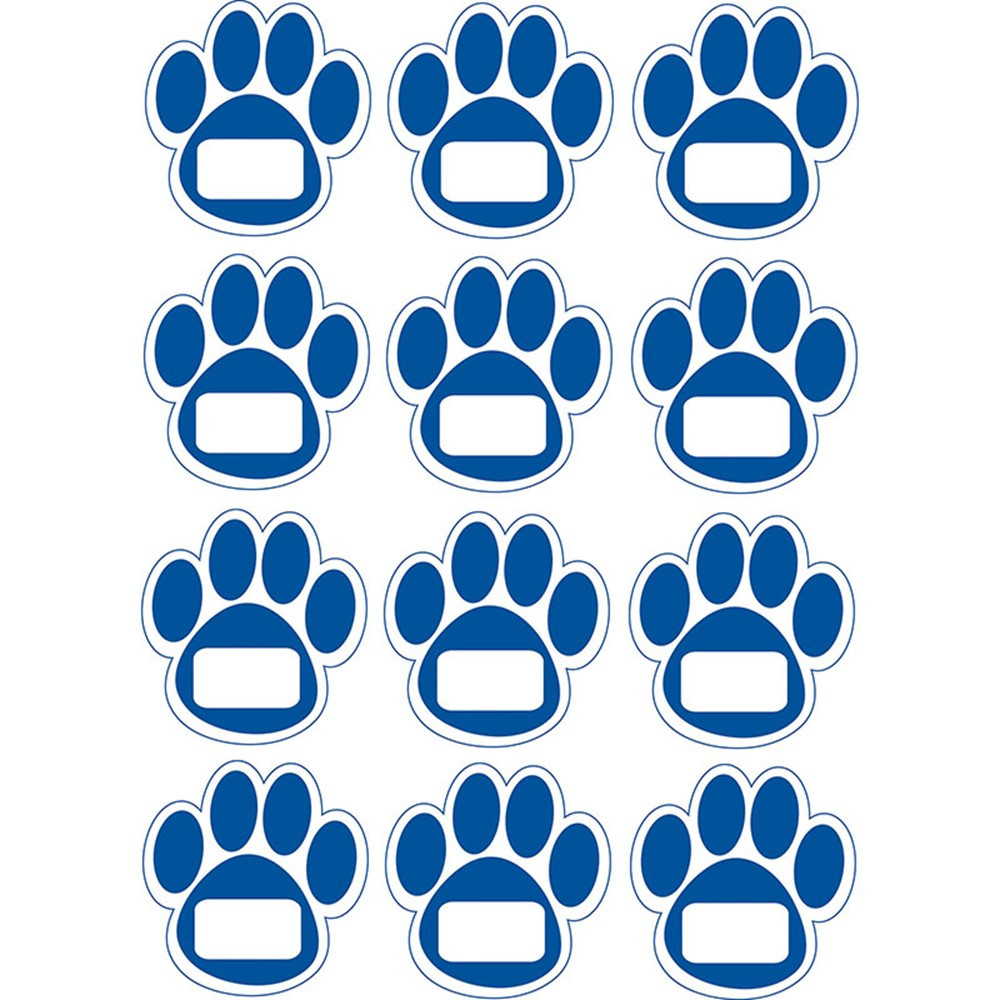 Magnetic Die-Cut Blue Paws, 12 Pieces - ASH10105 | Ashley Productions | Whiteboard Accessories