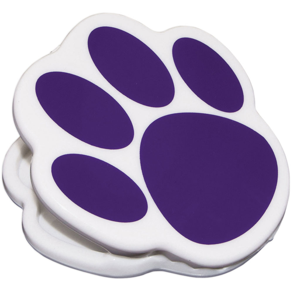 ASH10226 - Magnet Clips Purple Paw in Clips