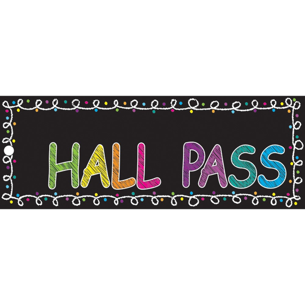 ASH10661 - Laminated Chalk Hall Pass in General