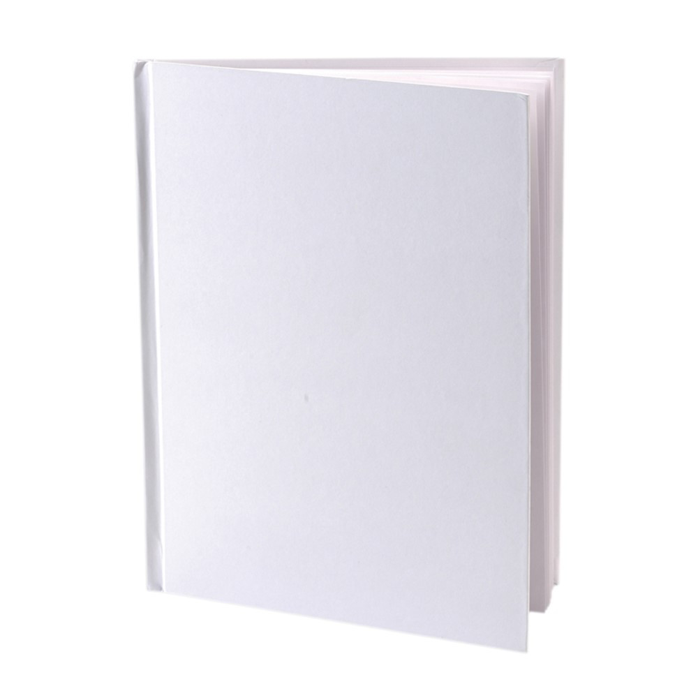 ASH10700 - White Hardcover Blank Book 8-1/8X6-3/8 in Note Books & Pads