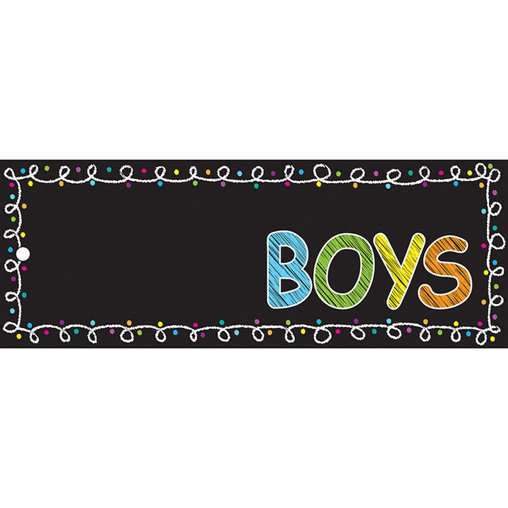 ASH10721 - Laminated Hall Pass Chalk Boys Pass in Hall Passes