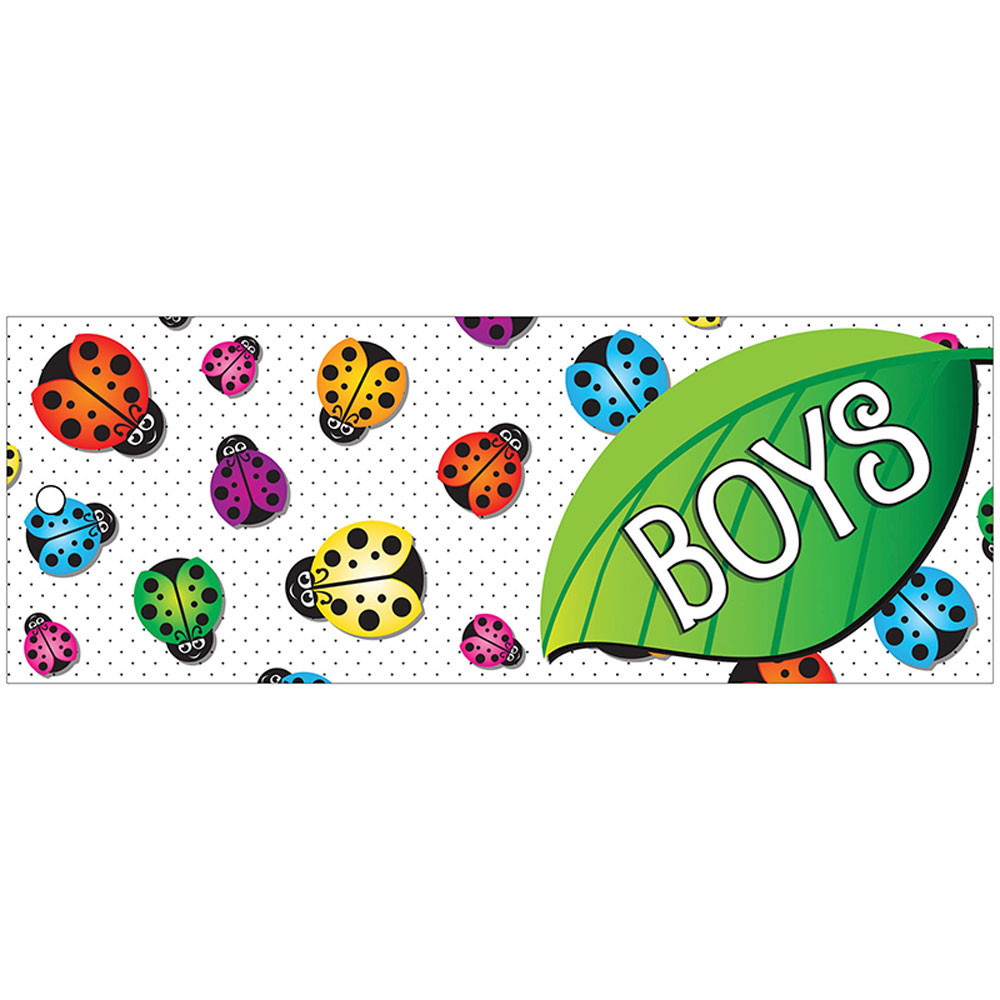 ASH10727 - Laminated Hall Pass Ladybug Boys in Hall Passes