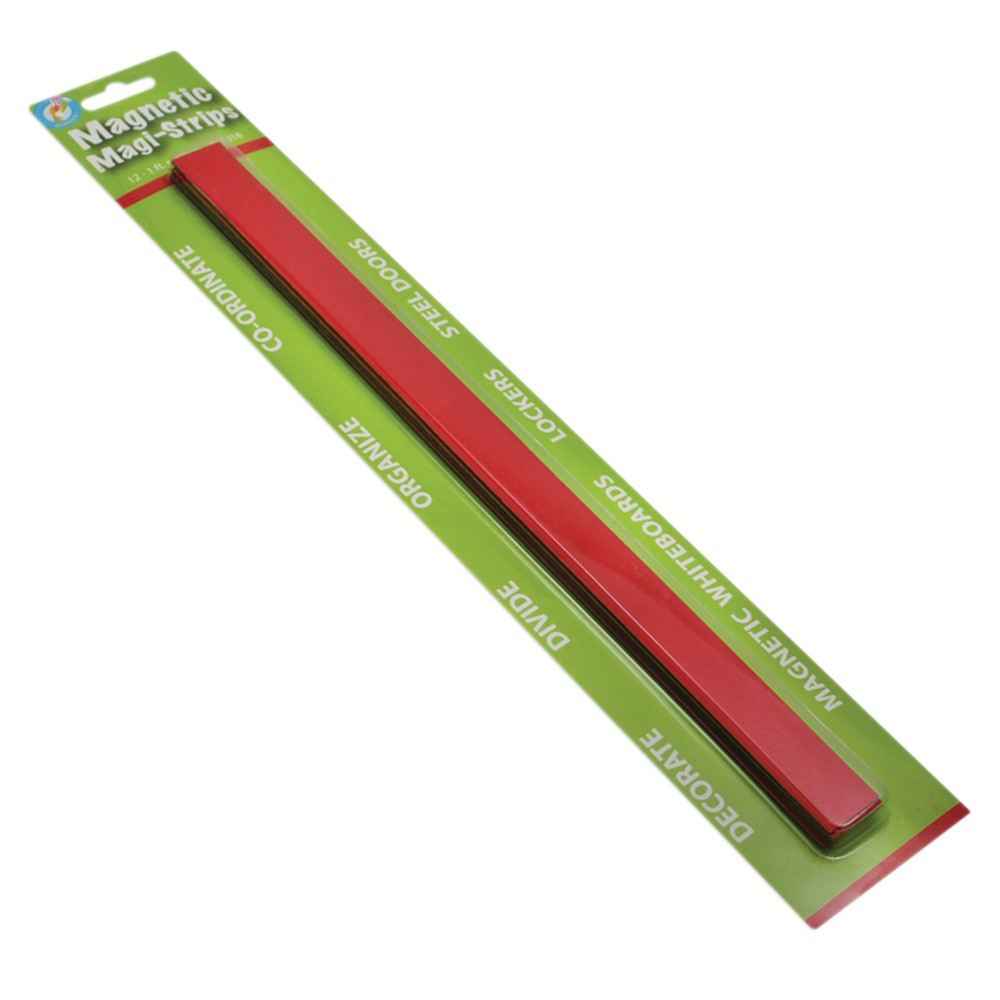 ASH11018 - Magnetic Magi-Strips Red in Whiteboard Accessories