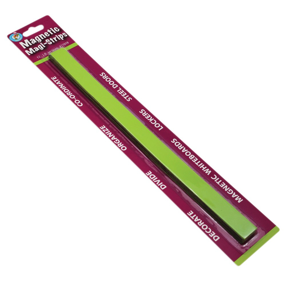 ASH11019 - Magnetic Magi-Strips Lime Green in Whiteboard Accessories