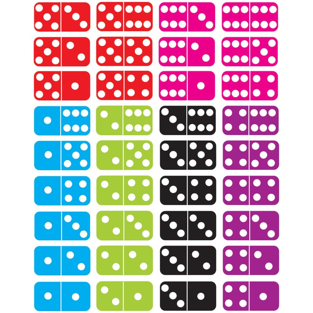 ASH11302 - Math Die Cut Magnets Dominoes in Dominoes