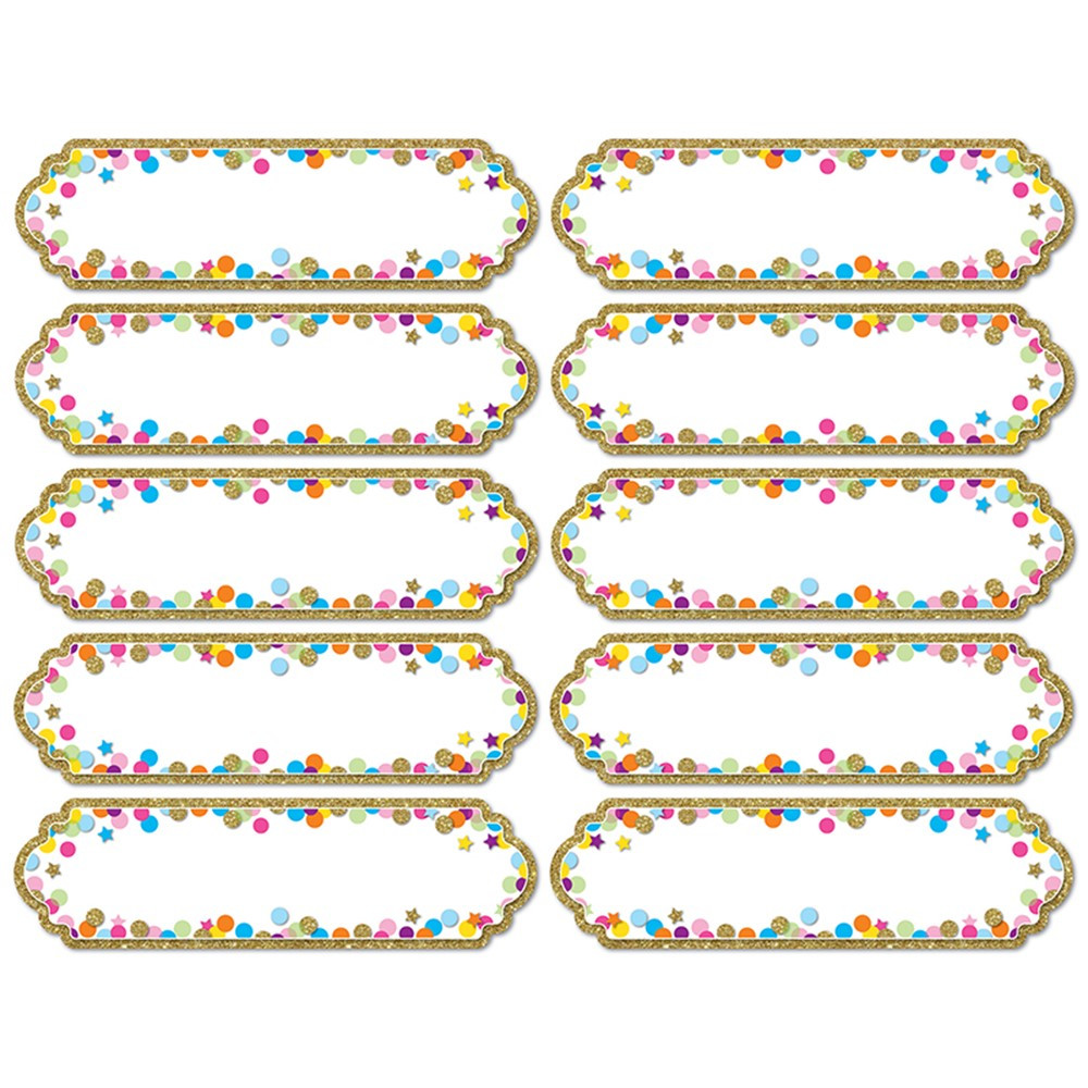 ASH18101 - Magnetic Nameplates Confetti 10 Pcs in Name Plates