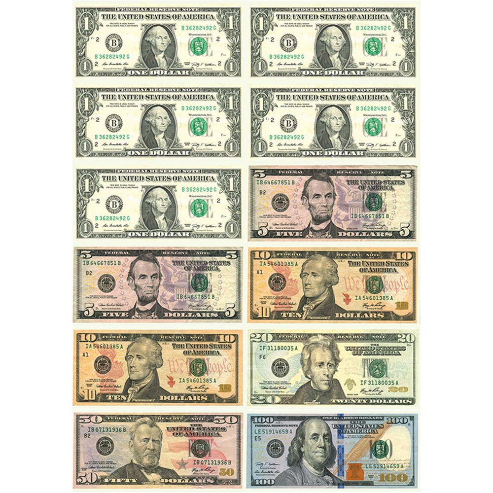 ASH40011 - Money Foam Manipulatives Us Dollars in Money