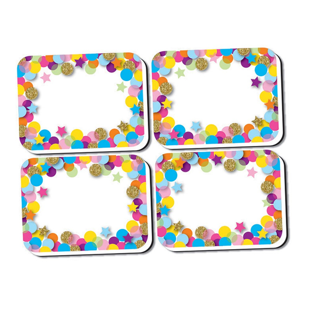 ASH78008 - Mini Erasers Confetti Pattern 10 Pk Non Magnetic Whiteboard in Erasers