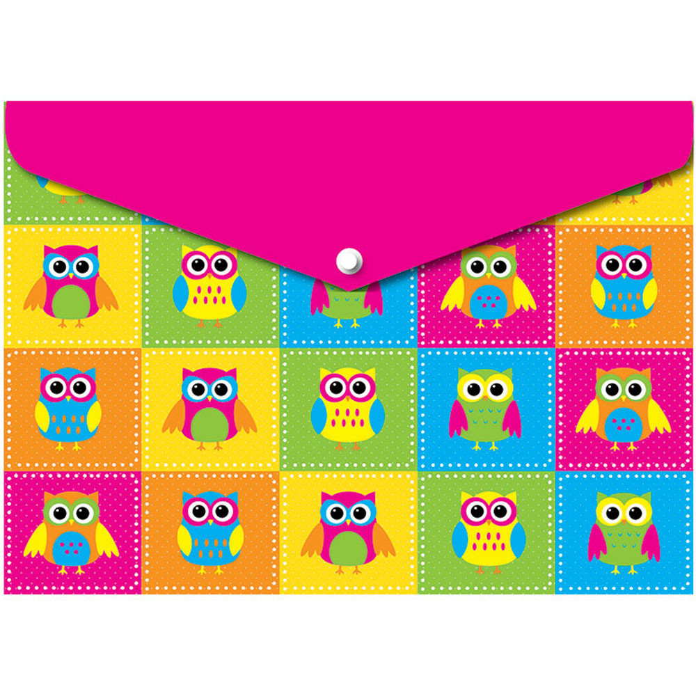 ASH90002 - Decorated Poly Folder Color Owls in General