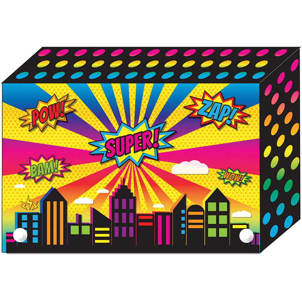 ASH90400 - Super City Index Card Boxes 4X6in Decorated Poly in General