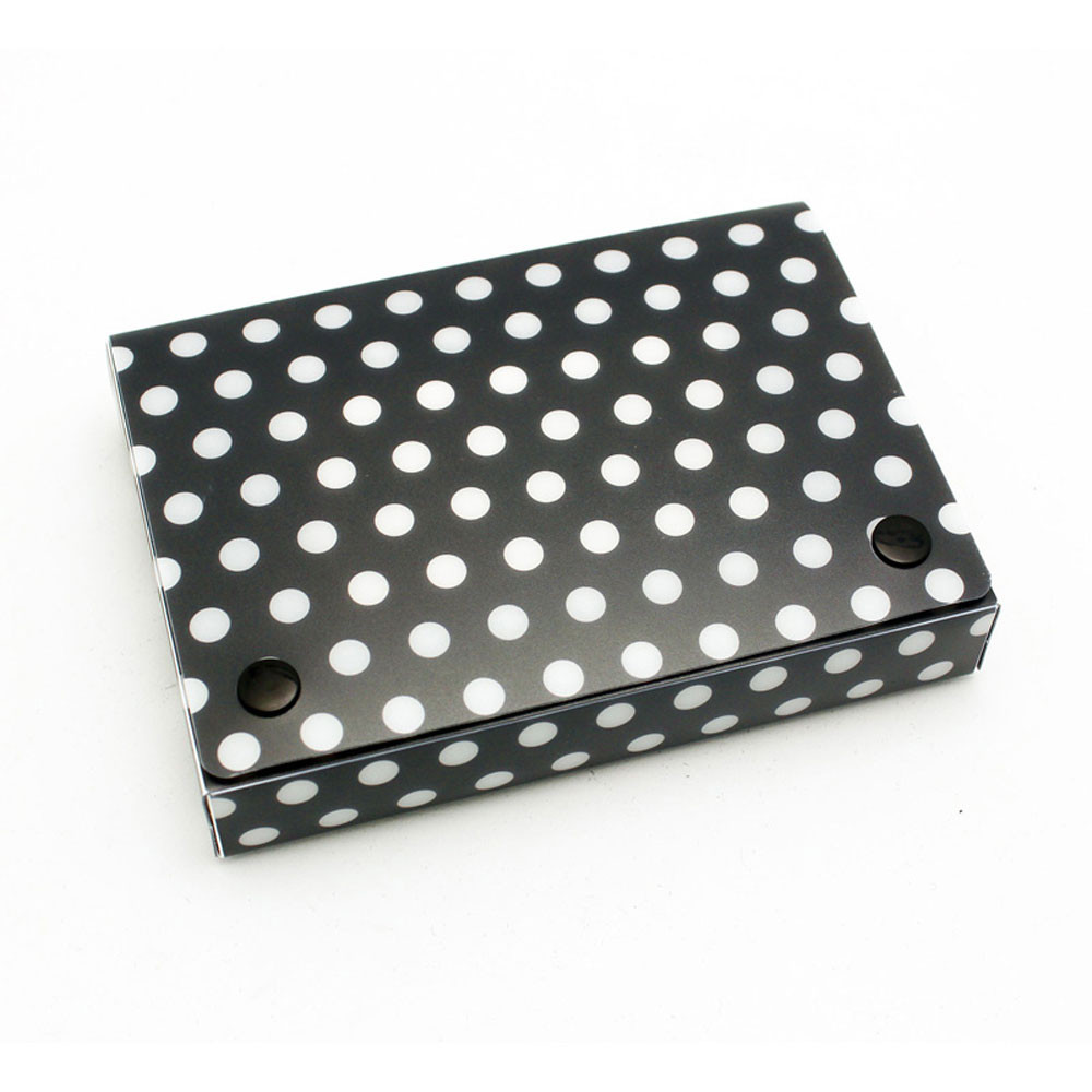 ASH90401 - Bw Dots Index Card Boxes 4X6in Decorated Poly in General