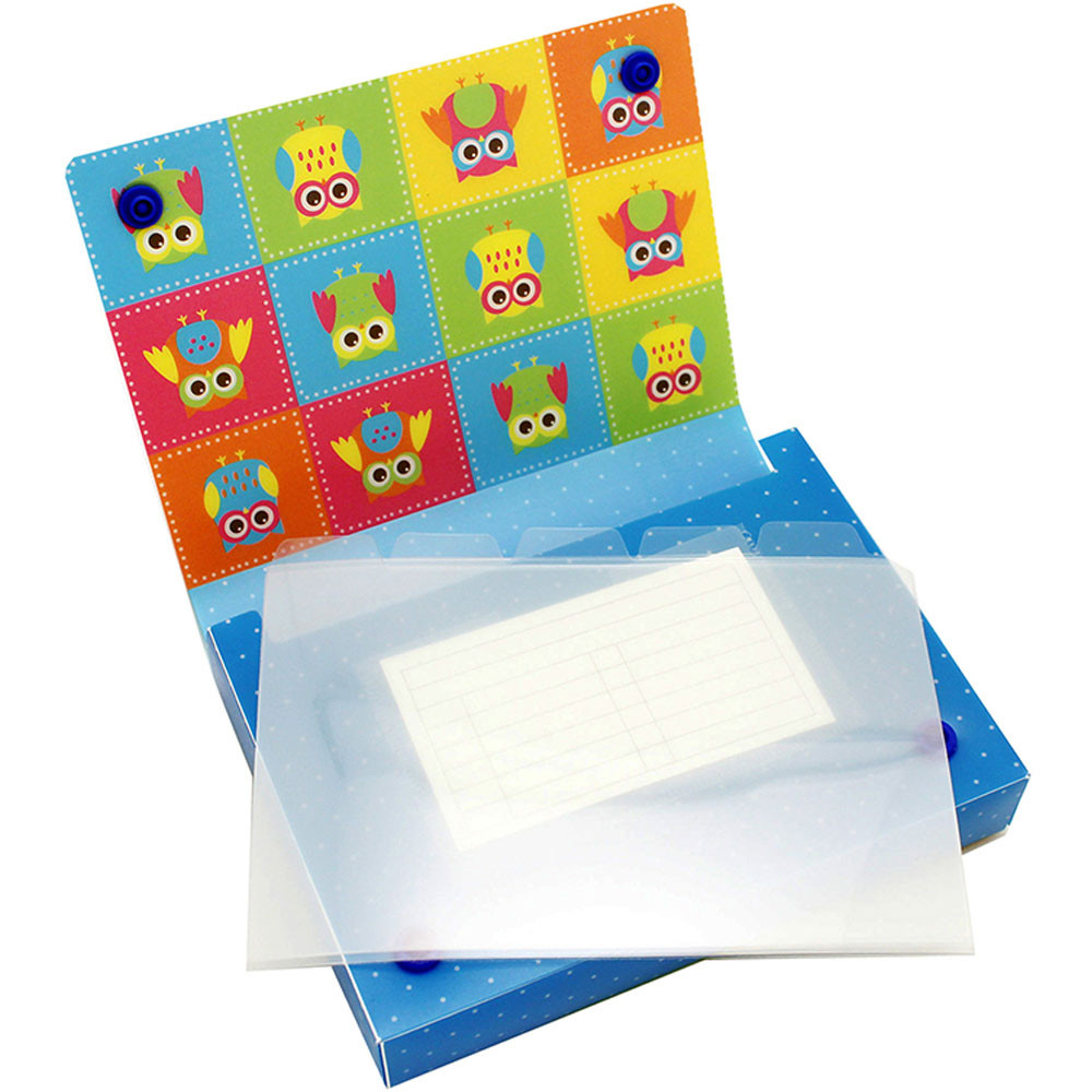 ASH90452 - 5 Pk Index Card Holder 4X6 Owls in Storage