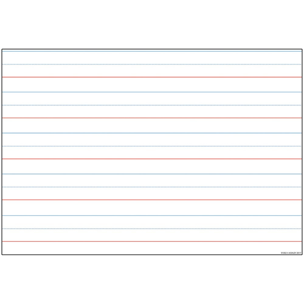 ASH91803 - 10 Pk Smart Poly Handwriting Charts Dry-Erase Surface in Classroom Theme